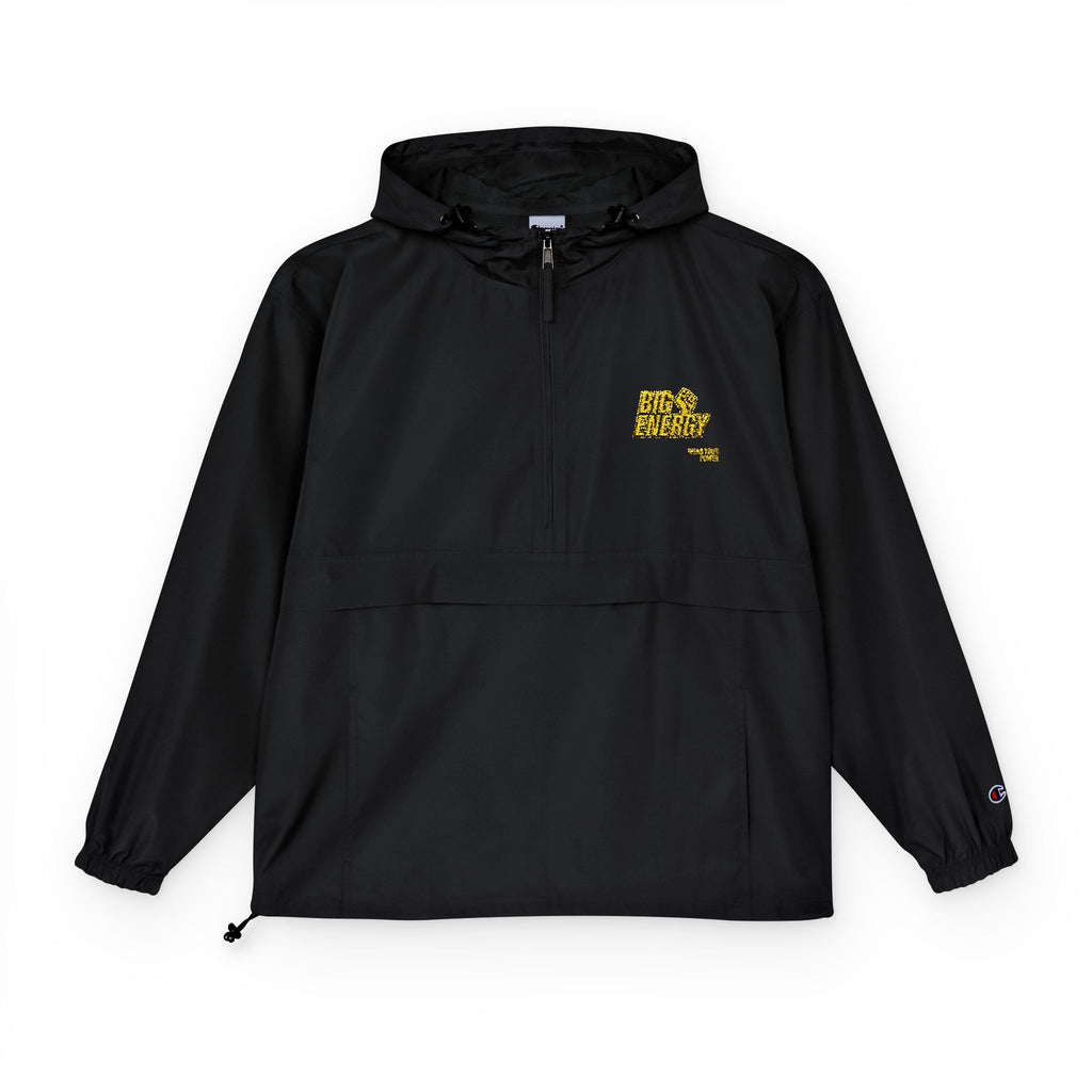 Big Energy Jacket — Yellow Floral Alaska Outline Chest Print