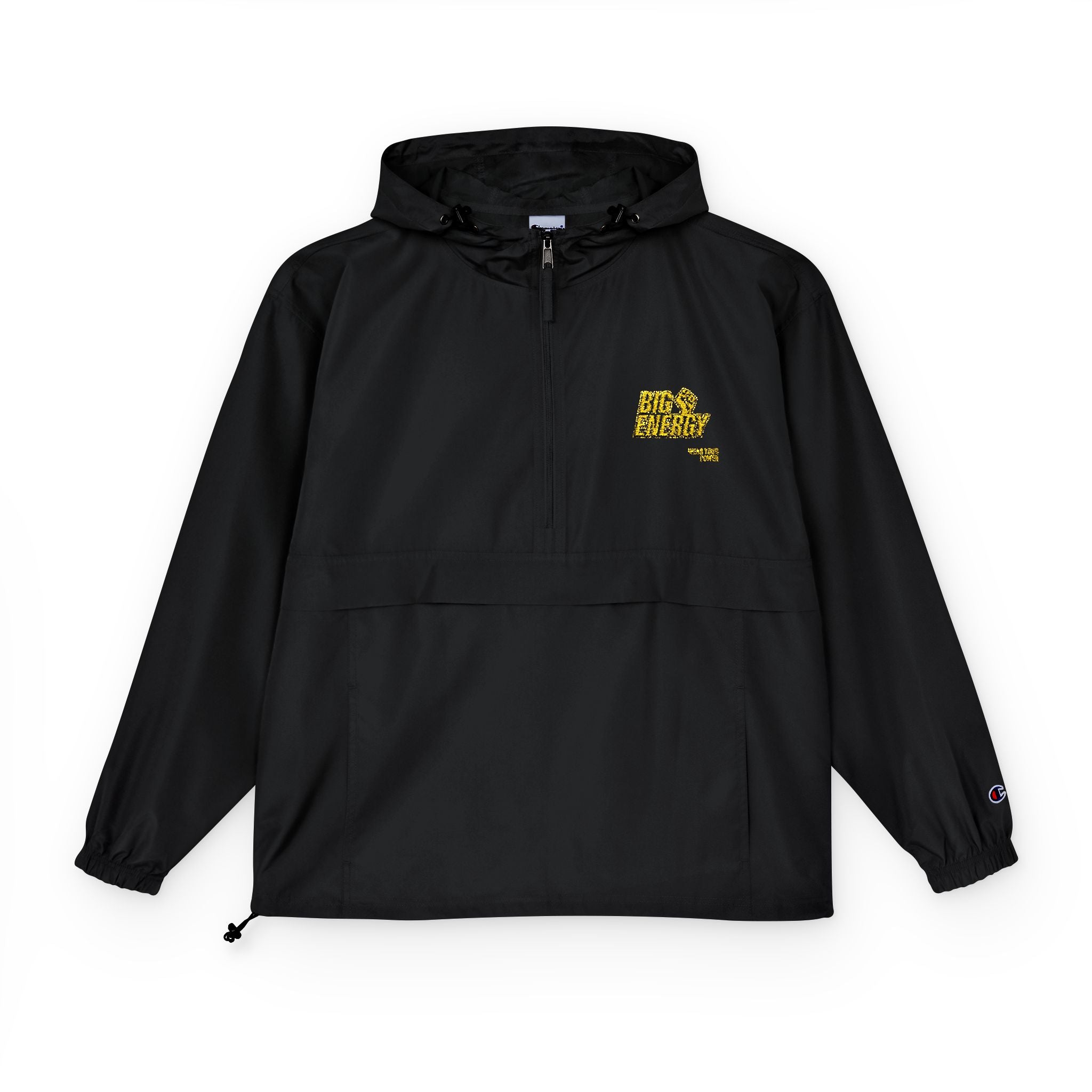 Big Energy Jacket — Yellow Floral Alaska Outline Chest Print