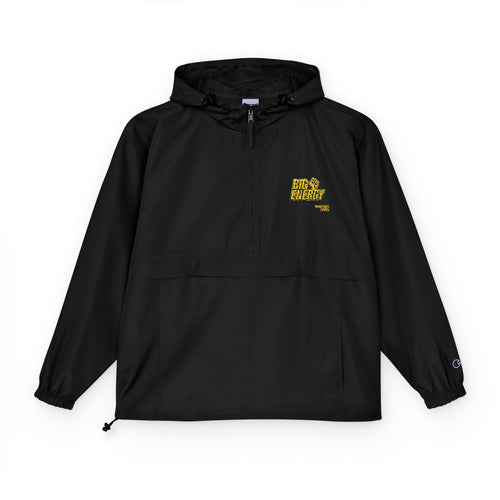 Big Energy Jacket — Yellow Floral Alaska Outline Chest Print