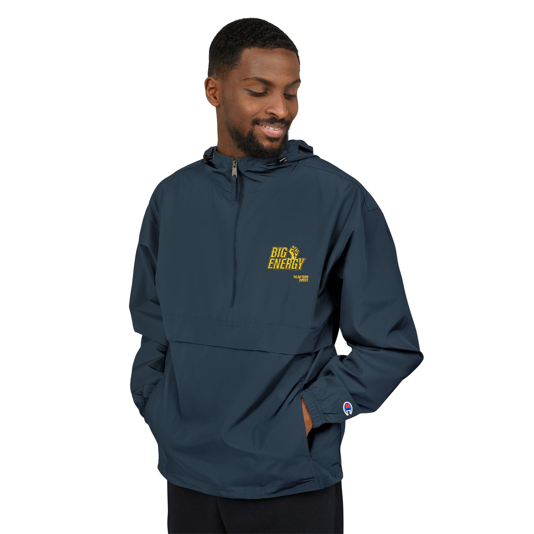 Big Energy Jacket — Yellow Floral Alaska Outline Chest Print