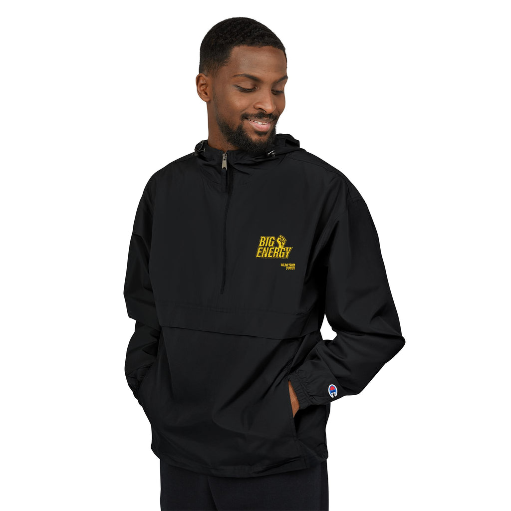 Big Energy Jacket — Yellow Floral Alaska Outline Chest Print